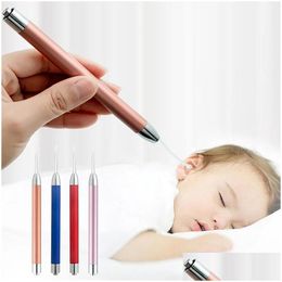 Other Housekeeping Organisation Led Flashlight Earpick Baby Ear Cleaner Penlight Spoon Cleaning Ears Curette Light Spoons With End Dhj7G