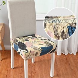 Chair Covers Protector Elastic Cover Flowers Plaid Printed Seat Velvet Cushion Stretchy Without Backrest