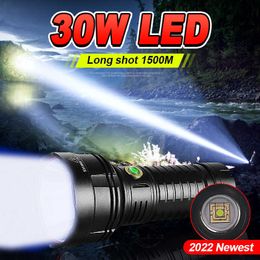 Flashlights Torches High Power XHP70 Led Flashlight Rechargeable Lamp Camping Lanterne Hunting Flash Light LED Torch Waterproof Tactical Hand Light 0109