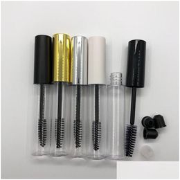 Packing Bottles 10Ml Empty Mascara Bottle Container Tube With Eyelash Wand Brush Portable Round Clear Emptys Mascaras Drop Delivery Dhzwp