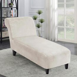 Chair Covers Velvet Armless Chaise Longue Cover Stretch Lounge Slipcover Sofa Lady Recliner For Living Room
