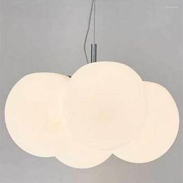 Pendant Lamps Nordic Creative Balloon LED Chandelier Living Room Master Bedroom Study Office PE Round Art Decorative Lighting Fixtures