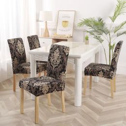 Chair Covers Printed Cover Elastic Stretch Dining Slipcovers For Kitchen Wedding Home Decoration Housse De Chaise