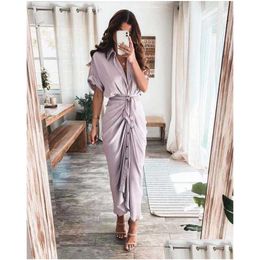 Casual Dresses Retail Women Shirt Designer Commuting Plus Size S3xl Long Dress Fashion Forged Face Clothing Drop Delivery Apparel Wom 283