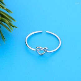 Cluster Rings 925 Sterling Silver Adjustable Infinity Finger Chain For Women Girls Valentine Love Engagement Weddings Wholesale Joyas