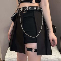 Women's Shorts Gothtic Women Sexy Black 2023 Summer Fashion Young Girl Y2k Casual Clothes Western Hip Hop Rock Gothic Style Short