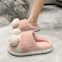 Boots Cat Claw Cotton Slippers Women's 2022 Autumn and Winter New Indoor Household Thick Bottom Warm Cute Plush Shoes 221215