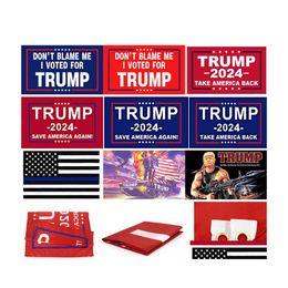 Banner Flags 90X150Cm Trump 2024 Flag Dont Blame Me I Voted For Election Supplies Wholesale Drop Delivery Home Garden Festive Party Dhbga