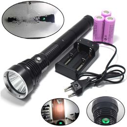 Flashlights Torches 5000LM Professional Powerful XHP70.2 LED Diving Flashlight White light / Yellow light Waterproof led Diving Lamp Lanterna light 0109