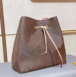 2023 Luxury plaid designer Shoulder bag Sale Vintage Bucket Handbag Women bags Wallets for Leather Chain Cross body Large Capacity Messenger bag