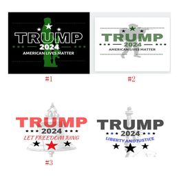 Banner Flags Trump 2024 America Lives Matters Flag U.S. Presidential Campaign Dhs Delivery Drop Home Garden Festive Party Supplies Dh0Rx