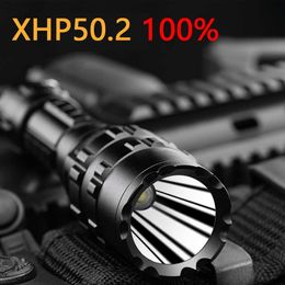 Flashlights Torches XHP50.2 Tactical Flashlight Most Powerful LED Flashlight Tactical Torch USB Hunting Flash Light Rechargeable L2 26650 Hand Lamp 0109