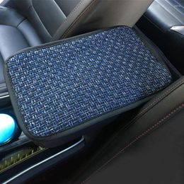 Car Seat Covers Universal Armrest Pad Cushion Cover Centre Console Box Mat Dust-proof Wear Resistant Decor Accessories