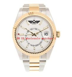 11 Style Classic Men's Watch Sky 326933 42mm White Dial Automatic Mechanical Watches Two Tone Gold Luminous Wristwatches