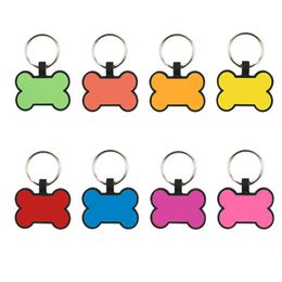 Dog Tag Id Card Creative Boneshaped Tag Keychains Diy Food Grade Sile Pet Id Tags Keyring Keychain Drop Delivery Home Garden Supplies Dhe5N