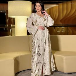 Ethnic Clothing Kaftan Evening Dresses For Women Long Sleeve Abaya Dubai Muslim Formal Dress Plus Size Turkey Islam Djellaba