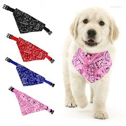 Dog Collars Adjustable Pet Collar Printed Triangle Scarf For Small Dogs Cats Bandana Neckchief