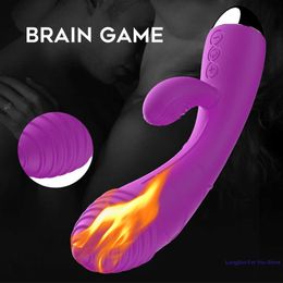 Beauty Items G Spot Vibrators for Women Heating Dildo Toy Rabbit Vibrator Vaginal Clitoral Massager Masturbator thrusting sexy Toys Woman