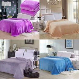 Sheets Super Warm Solid Plush Fleece Blanket Throw Rug Sofa Bedding Sheet & Sets