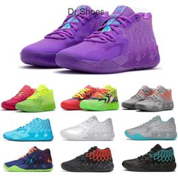 Venda sapatos casuais lamelo bola mb1 homens mulheres sapatos de basquete crianças para venda 2022 rick morty grade escola esporte sapato trainner tênis