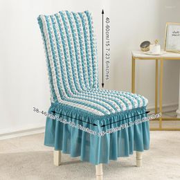 Chair Covers Thickened Three-dimensional Bubble Yarn Lace Skirt Cover Home General All-inclusive Stretch One-piece Dining