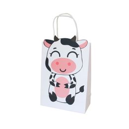 Animals Bags Treat Kids Or Guests Dragee Gift Bag With Handle Jungle Safari Box Candy Packing Birthday Party Favors A379