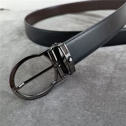 2023 Reversible Belt Round Pin Buckle Designer Belts For Men And Women Cowhide Belt Leather Fashion Waistband