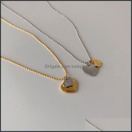 Pendant Necklaces Heart Necklace Infinity Engraved Love Double Best Anniversary Gifts Drop Delivery Jewelry Pendants Otdnz