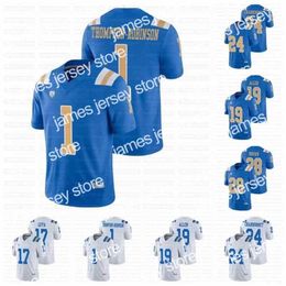 American College Football Wear Uf CeoC202 UCLA Bruins NCAA Football Jersey Dorian Thompson-Robinson Ethan Garbers Zach Charbonnet Brittain Brown Kazmeir Allen Et