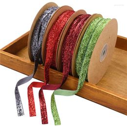 Jewellery Pouches 20m 1cm Wide Colourful Scallion Ribbon Dance Costume Wedding Stage Shining Gold And Silver Onion Flocking Belt