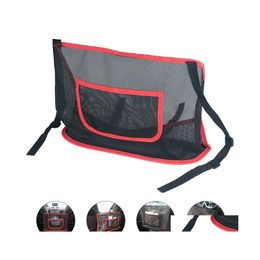 Storage Bags Car Net Pocket Handbag Holder Seat Bag Large Capacity For Purse Phone Documents Drop Delivery Home Garden Housekee Organ Dhlnj