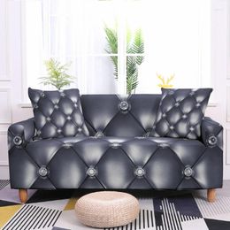 Chair Covers Crystal 3D Bead Printed Sofa Cover For Living Room Elastic Set Corner 2/3/4 Seater Washable