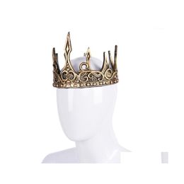 Party Hats Crown Birthday Christmas Decorations For Home Pu Halloween Theatre Props Kids Gift King Cosplay1 Drop Delivery Garden Fes Dhbyc