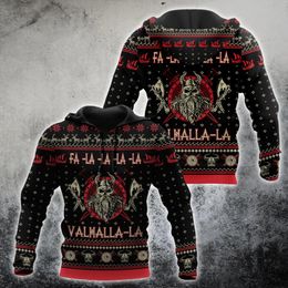 Men's Hoodies & Sweatshirts 2023 Est Autumn Mens Hoodie Christmas Viking Odin 3D All Over Printed And Sweatshirt Unisex Casual Stree Sportsw