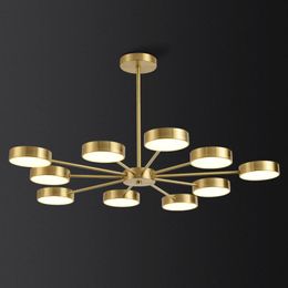 Pendant Lamps Minimalist LED Creative Personality Chandelier Nordic Modern Art Brass Dining Room Living ChandelierPendant