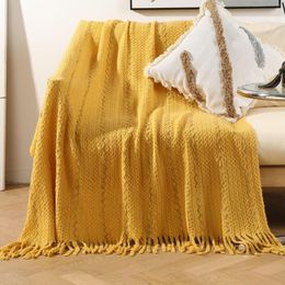 Blankets Croker Horse 50x70'' Inches Spring Throw Blanket For - Solid Color Stripe Knitted Knee Living Room Sofa Nap