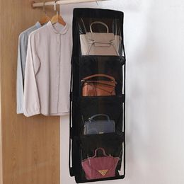 Storage Boxes Rear Bag With Hanging Door Simple Wardrobe Pocket 8 Pockets 2pcs Used To Store Clothes And Bags High-quality Shelf