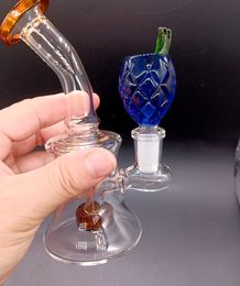 Blue Pineapple Glass Herb Bowl Smoking Accessories for 14mm 18mm Water Bongs Pipes Hookah