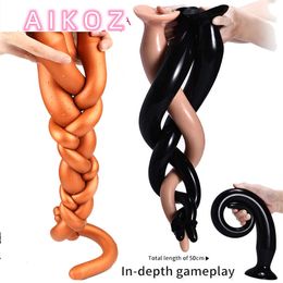 Beauty Items 70cm Super Long Dildo Anal Plug Dick Butt Adult sexy Toys For Men Prostate Massgaer Anus Dilator Women Vagina G Stimulator