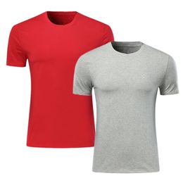 Men's TShirts Custom Men Clothing Tops Red And Gray Short Sleeve 230109