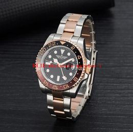 13 Style Classic Men's Watch GMT II 126711 40mm Black And Brown Bezel/Black Dial Automatic mechanical movement montre de luxe Two Tone Rose Gold