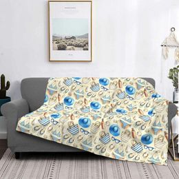 Blankets Summer Holiday Pattern Carpet Living Room Flocking Textile A Bed Blanket Covers Luxury Flannel