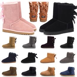 Designer Australia Boot Women Snow Australian Boots Ankle Short Half Booties Chestnut Triple Black Grey Navy Knee Lady Girls Woman Winter Casual Shoe