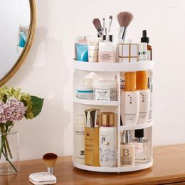 Storage Boxes Rotating Cosmetic Organiser For Cosmetics Home Desktop Dressing Table Acrylic Lipstick Skin Care Product Shelf
