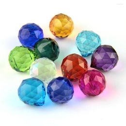 Chandelier Crystal 15mm/20mm/30mm/40mm 10 Pcs Colour K9 Crystals Glass Faceted Hanging Ball Suncather For Mariage Wedding Party El Home Decor