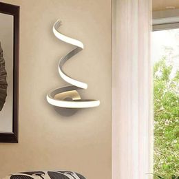 Wall Lamp Modern Minimalist Lamps Living Room Bedroom Bedside Luster AC110-240V LED Indoor Black White Aisle Lighting Decoration