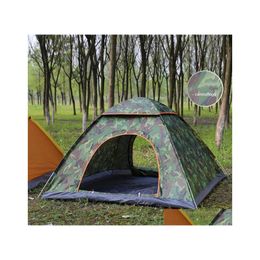 Hammocks 23 Person Matic Tent Outdoor Foldable Pop Up Open Cam Hiking Beach Travel Uv Protection Sunshelter Waterproof Drop Delivery Dhos0