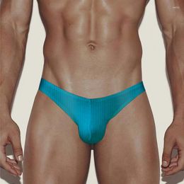 Underpants Sissy Gay Underwear Sexy Men Briefs Bikini Style Cotton Quick Dry Mens Panties Low Waist Fashion Cueca Tanga U Convex AD7114