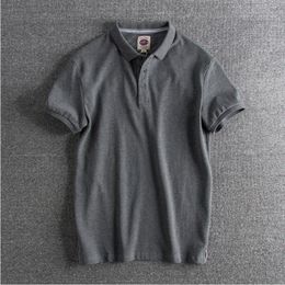 Men's TShirts 2023 Clothing Polo Business Casual Solid Male Shirt Short Sleeve Breathable men 230109