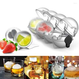 Baking Moulds 4 Cavity Ball Ice Tray Sphere Round Cube Makers Home Bar Party Kitchen Whiskey Cocktail DIY Gadgets